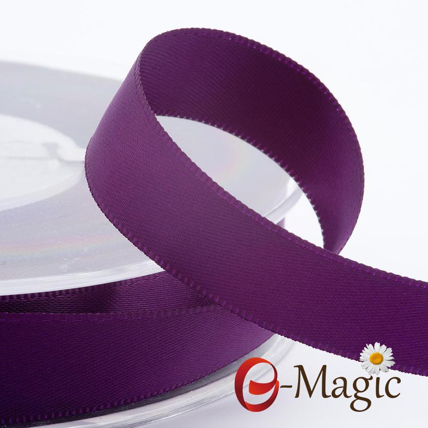 High quality christmas double sided 100% polyester wholesale satin ribbon 