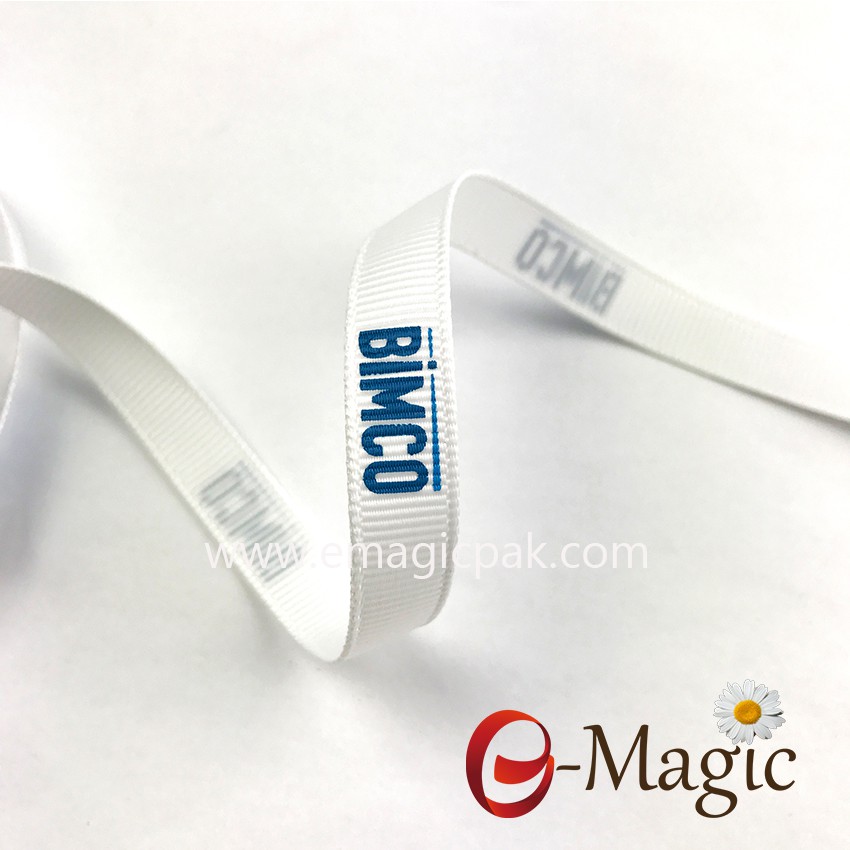 Custom printed grosgrain ribbon for gift decoration