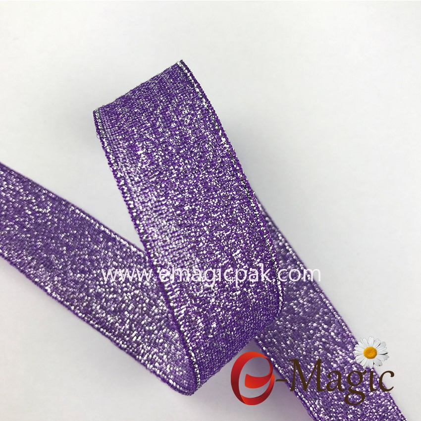 Hot sale Purple Metallic Ribbon