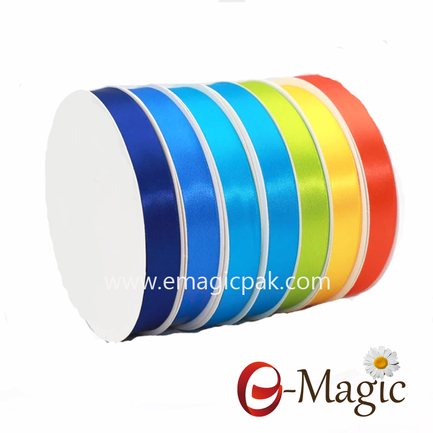 Retail Package-002 Wholesales Polyester Satin ribbon small put up
