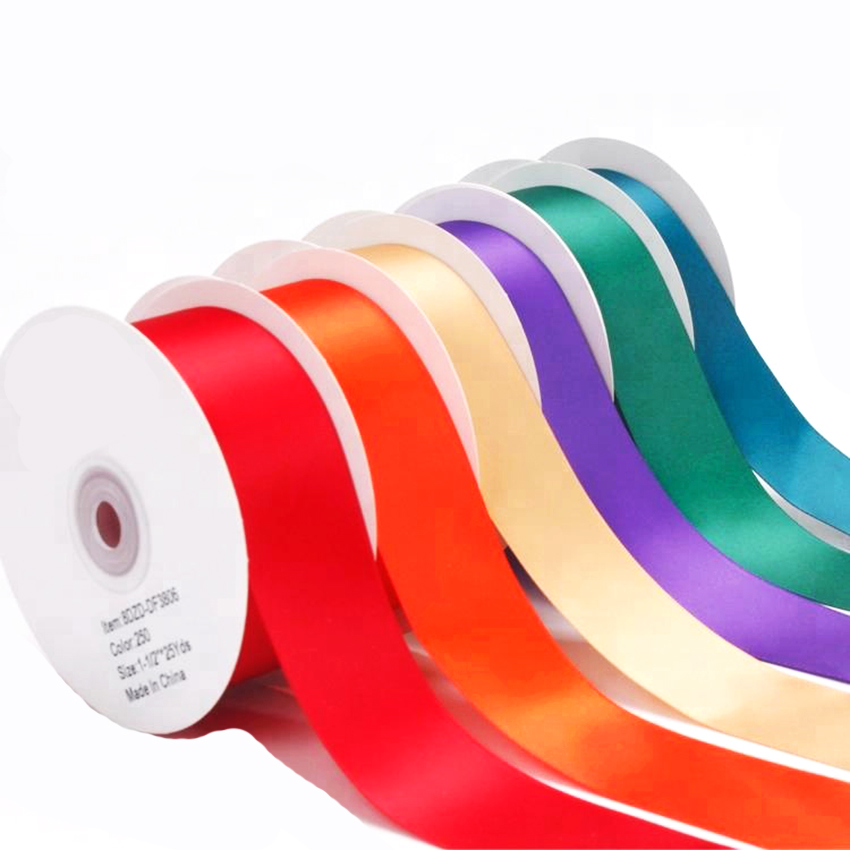 Retail Package-005 Ribbons-Hot-Sale-Solid-Color-38mm-Polyester
