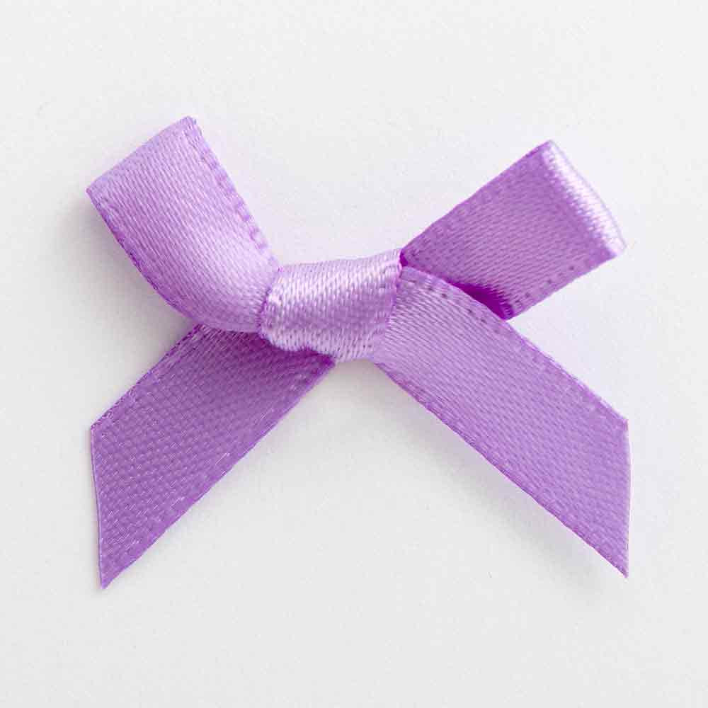 MRB-010 simple design purple trimming lingerie mini satin ribbon bow