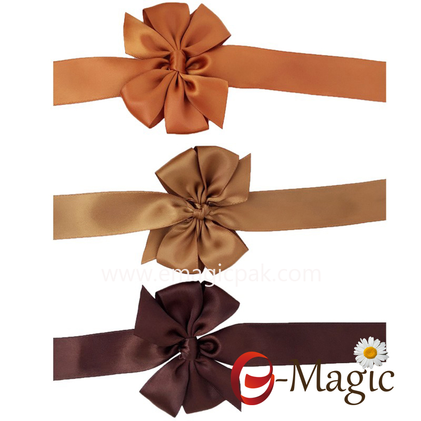 PB-034 colorful Big Satin Ribbon Bow with Vertical Belt