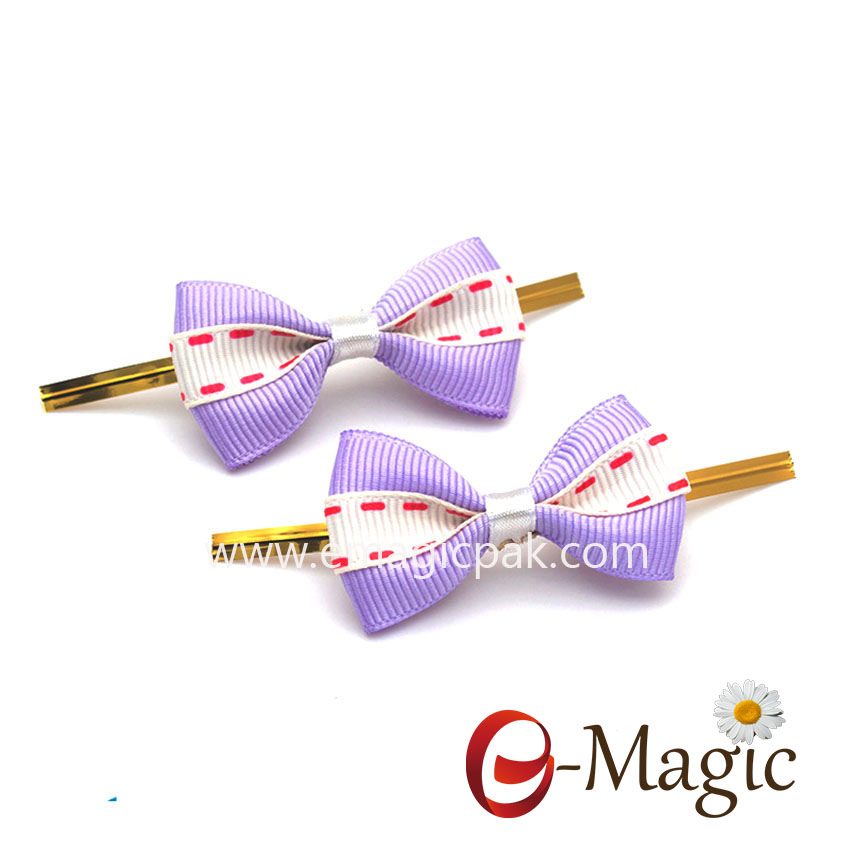 RB-034 bread bag packing wire twist with bow