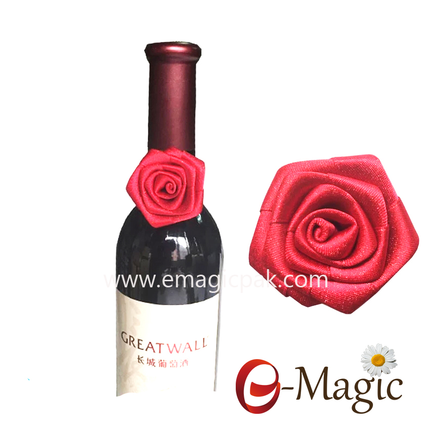 RB-015 Rose Ribbon for Wine Bottle