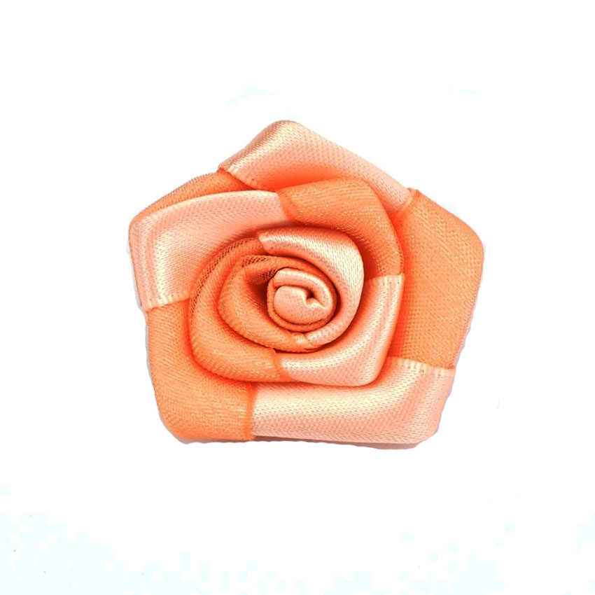 MRB-016 High quality flower gift shop handmade satin ribbon flowers