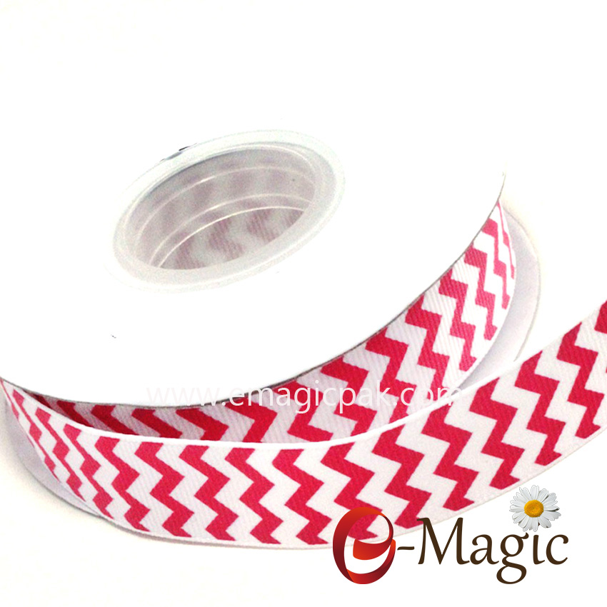 Strip-03 strip print grosgrain ribbon