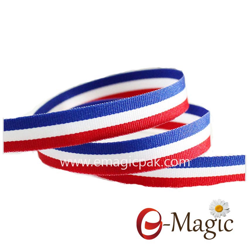 SPR-016 High-quality-polyester-red-white-blue-striped