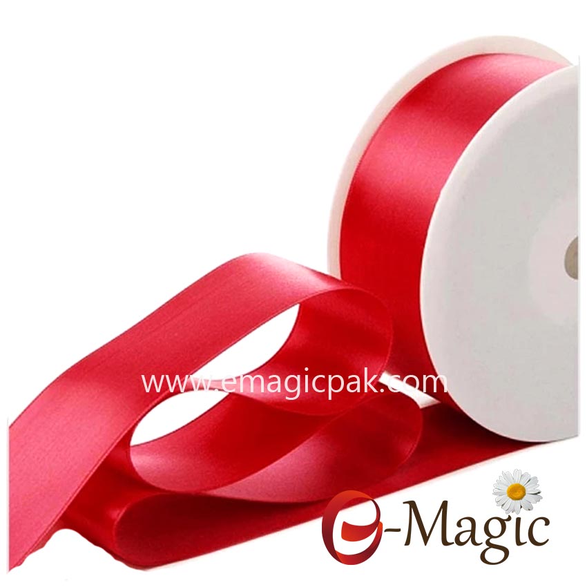 SR2-025 Wholesale price high quality fashion double sided satin ribbon