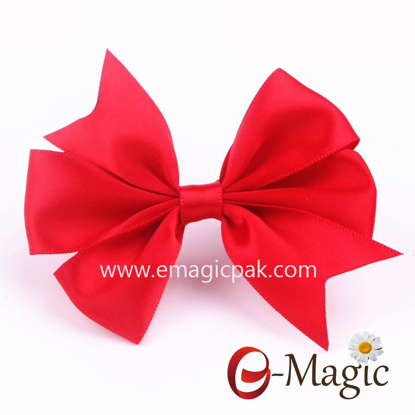 RB-043 Red Ribbon Bow with selfadhesive