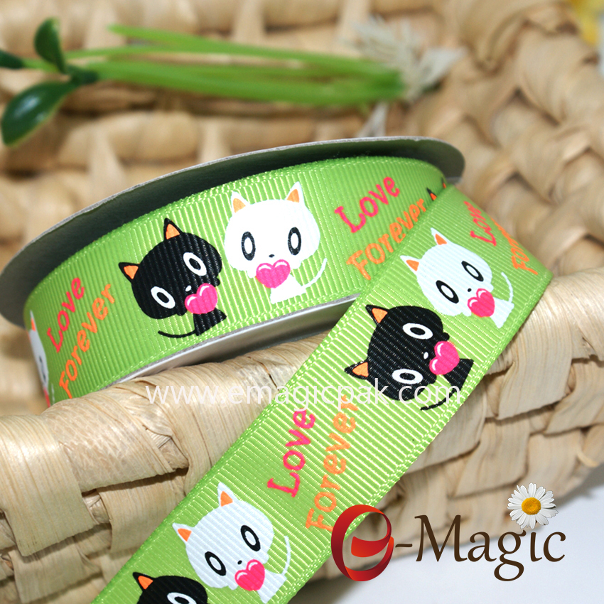 Animal-05 bulk cheap lovely animal printed ribbon