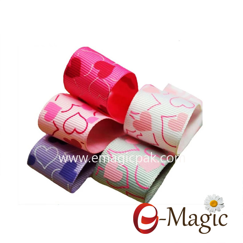 Valentines-11 Wholesale Gift Decorative Printed Grosgrain Ribbon