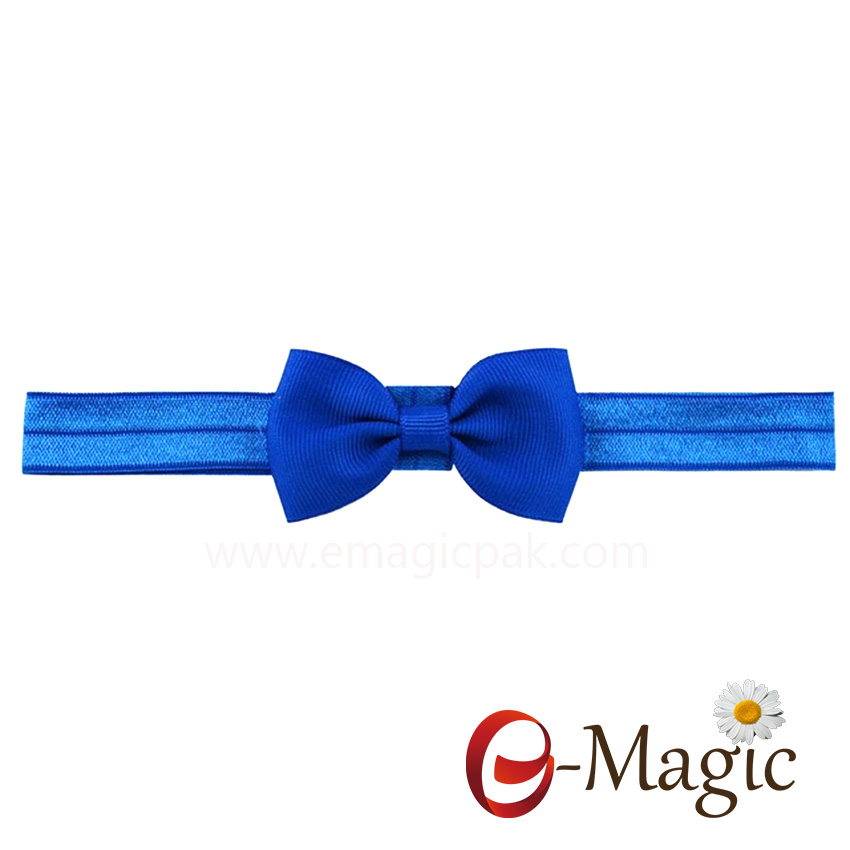 HB-020 ribbon cheer bows headbands for baby girls