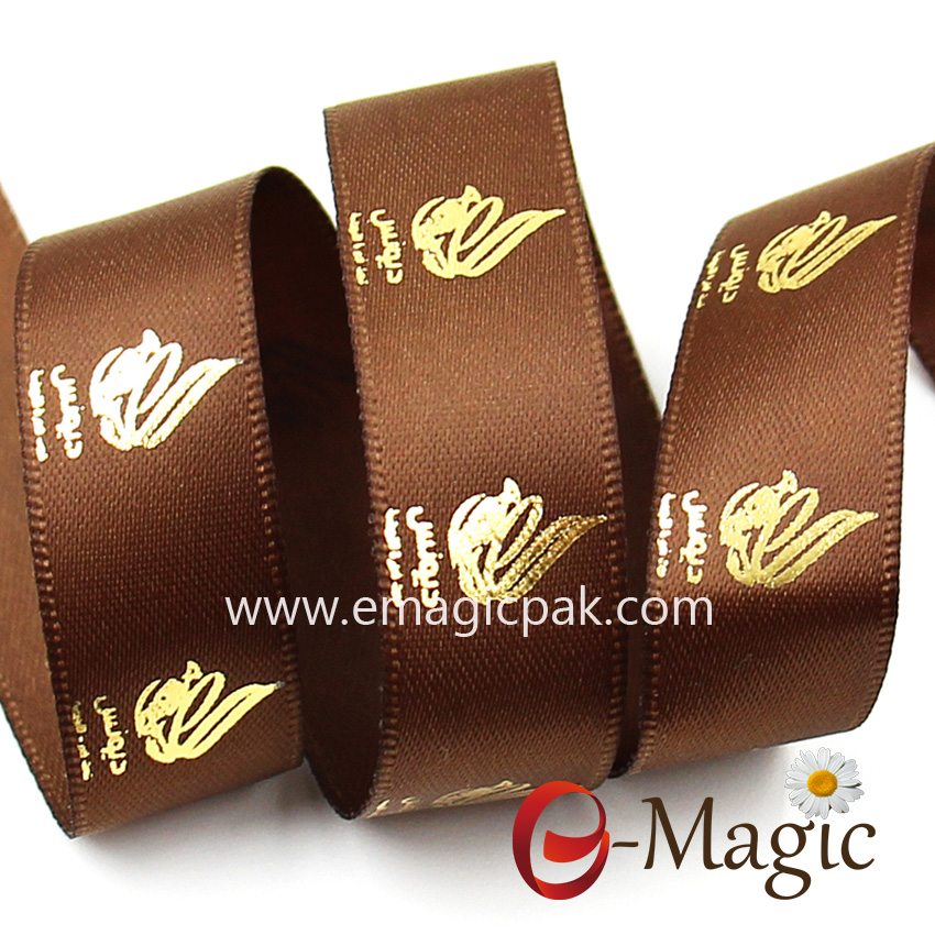 PR-019 wholesales puff foil satin ribbon 