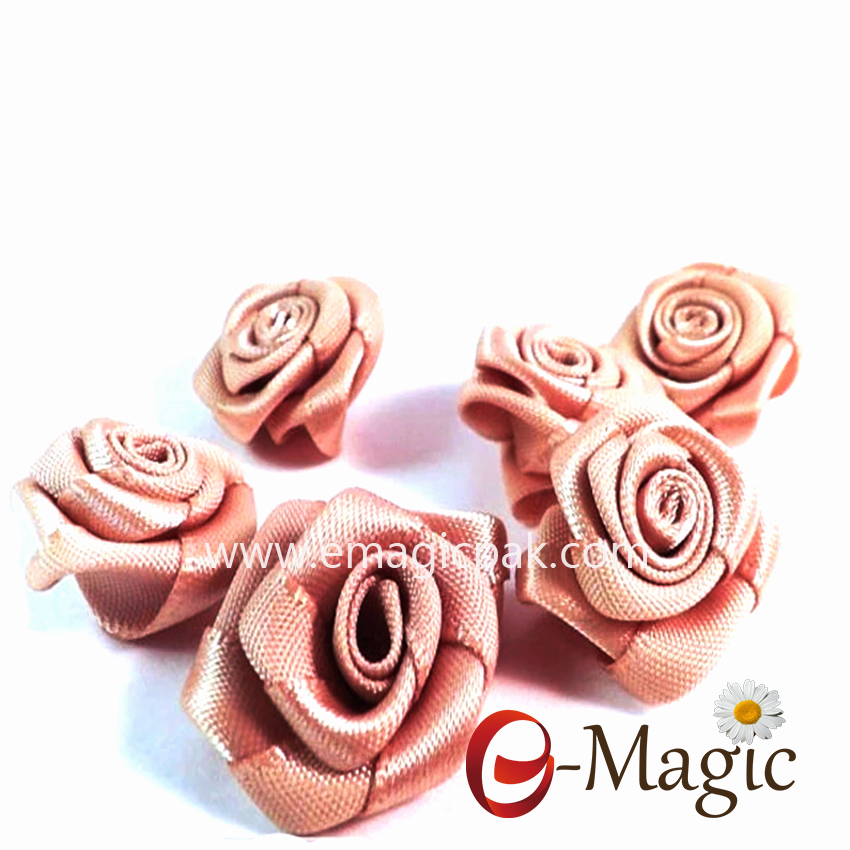 MRB-012 Wholesale Decorative Washable Mini Satin Ribbon Rose Bows