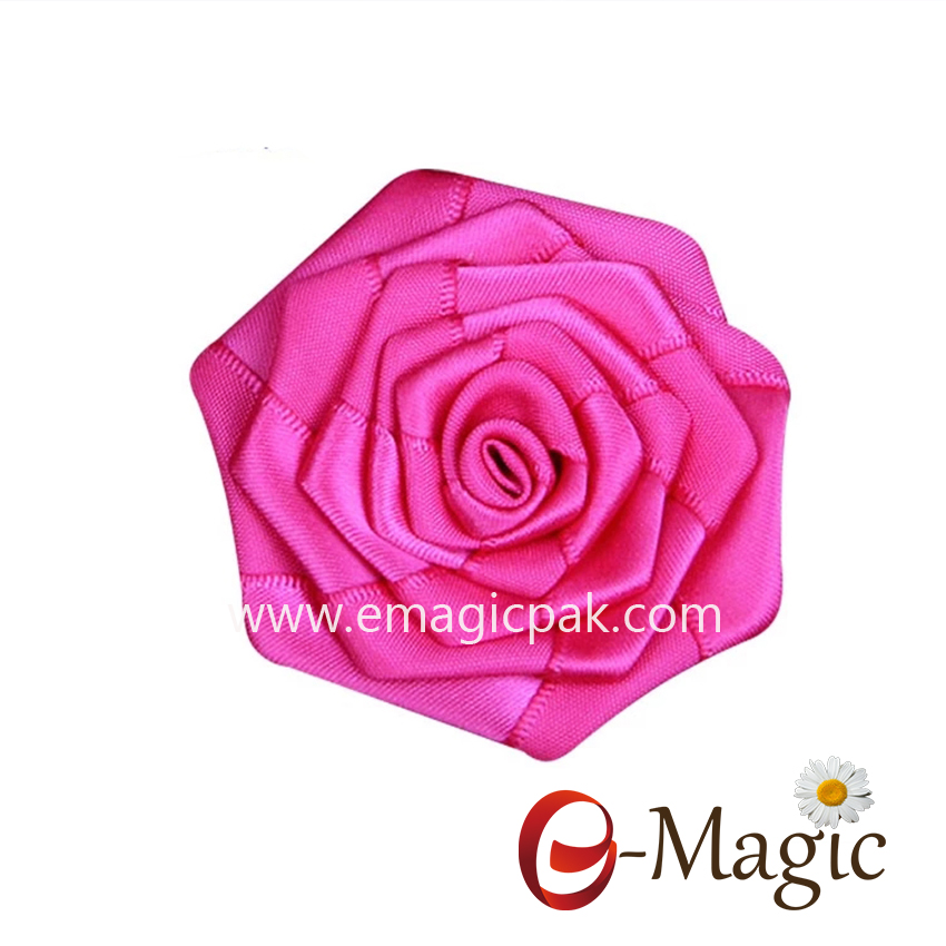 MRB-015 Direct factory seller promotion wholesale cheap hand made ribbon rose