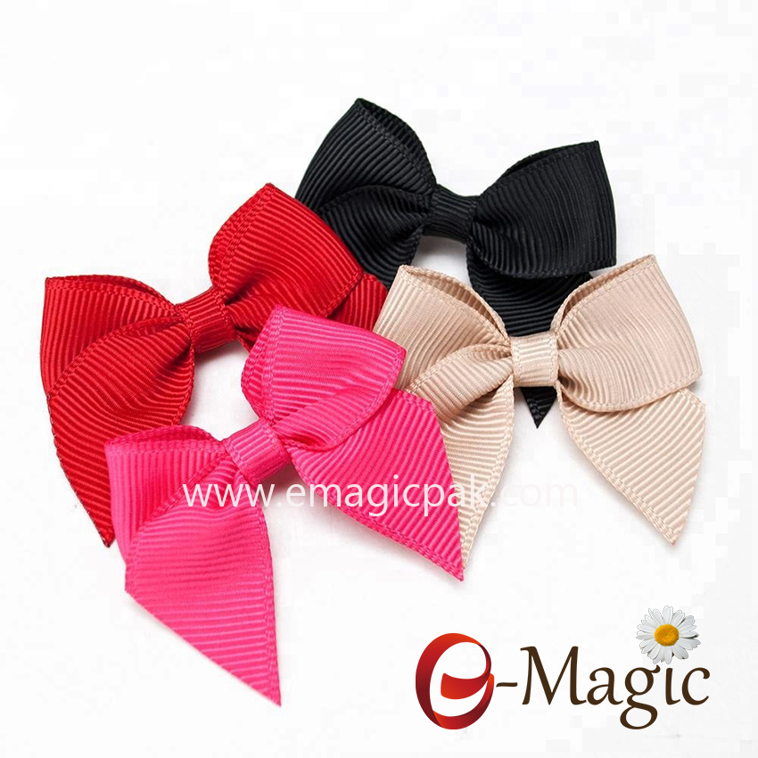 RB-046 Cheap Grosgrain Fabric decorative ribbon bow for craft