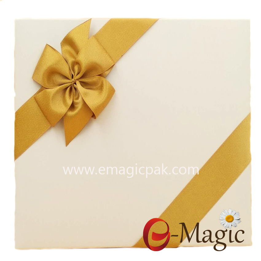 PB-054 Ribbon made decorative bow for gift box packaging