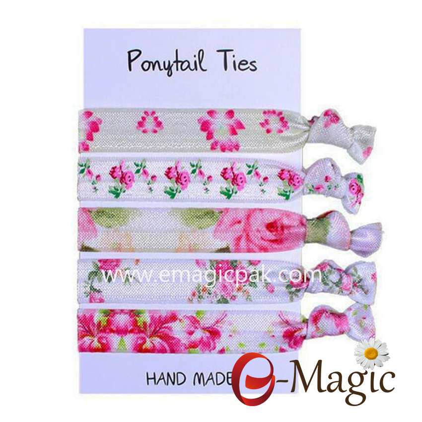 HBT-08 Cheap Custom Colorful High Quality Elastic Hair Tie