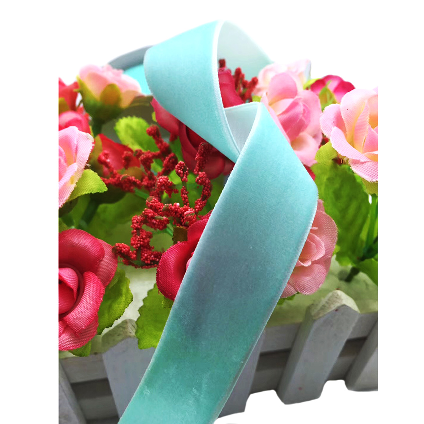 VR10000 wholesale 1.5cm wide none elastic single face velvet tape ribbon