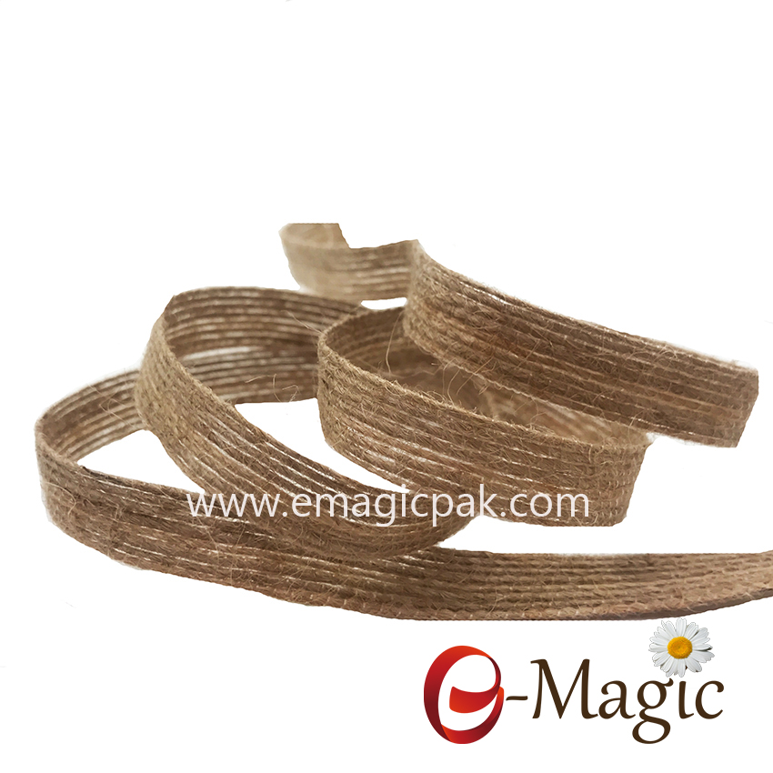 BR-05 High Quality Chocolate Packing Decoration Durable Hemp Ribbon