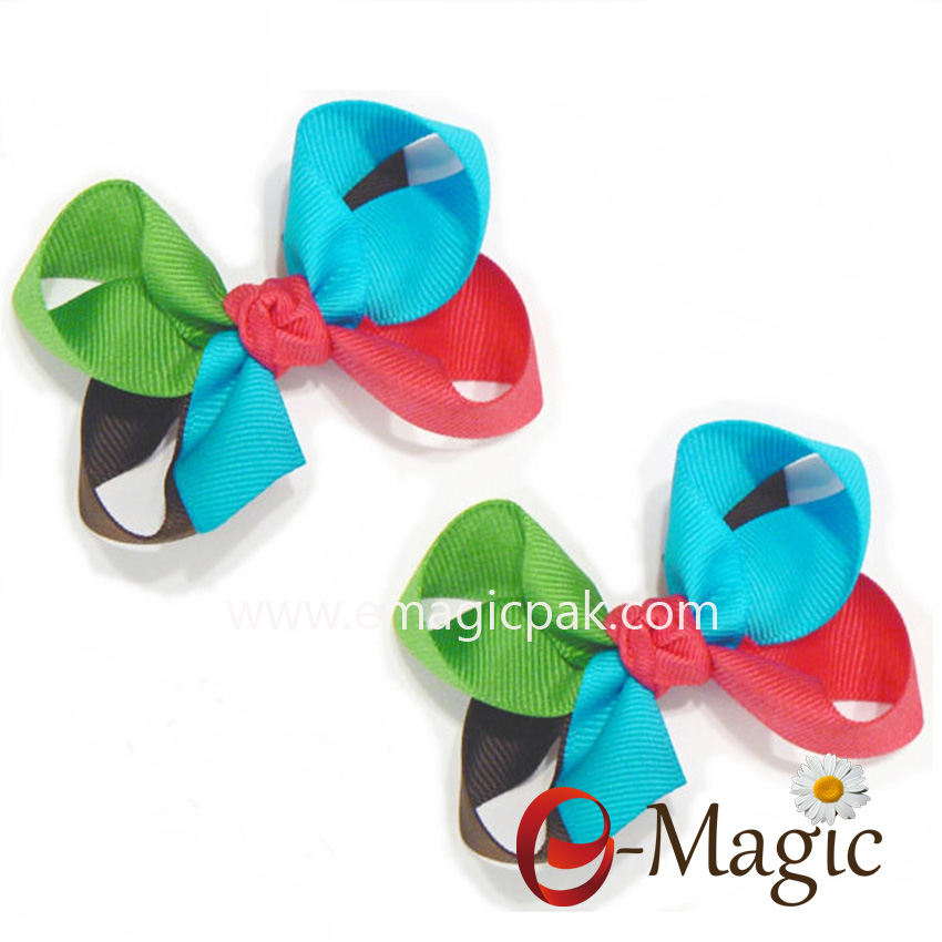 HB-028 Children-School-Combination-Mixed-Colors-Bows-Hair
