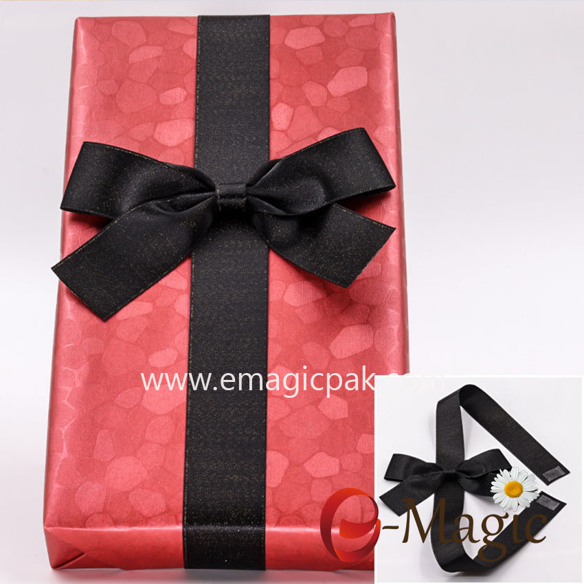 Packing design-04   pre tied ribbon bow with self adhesive