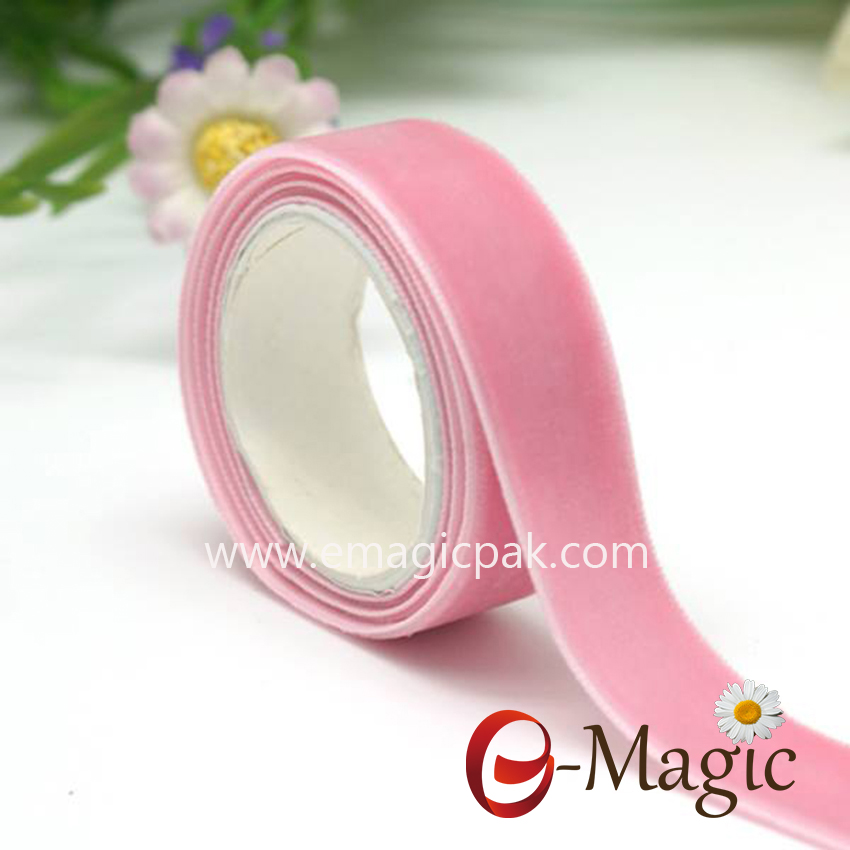 VR10000-025  High Quality Wholesale Garment And Package Elastic Velvet Ribbon