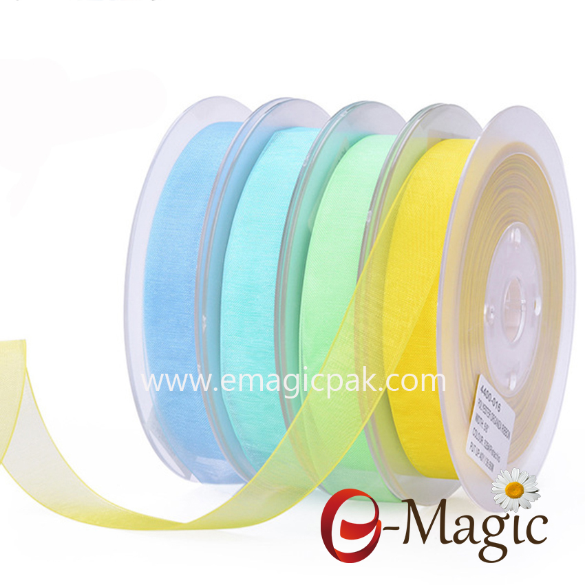 OR1-016 Wholesale Polyester Sheer Organza Ribbon