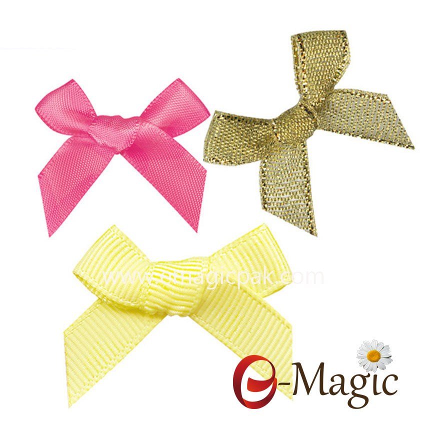 MRB-024 large stocked garments fashion accessories mini satin grosgrain organza ribbon bows