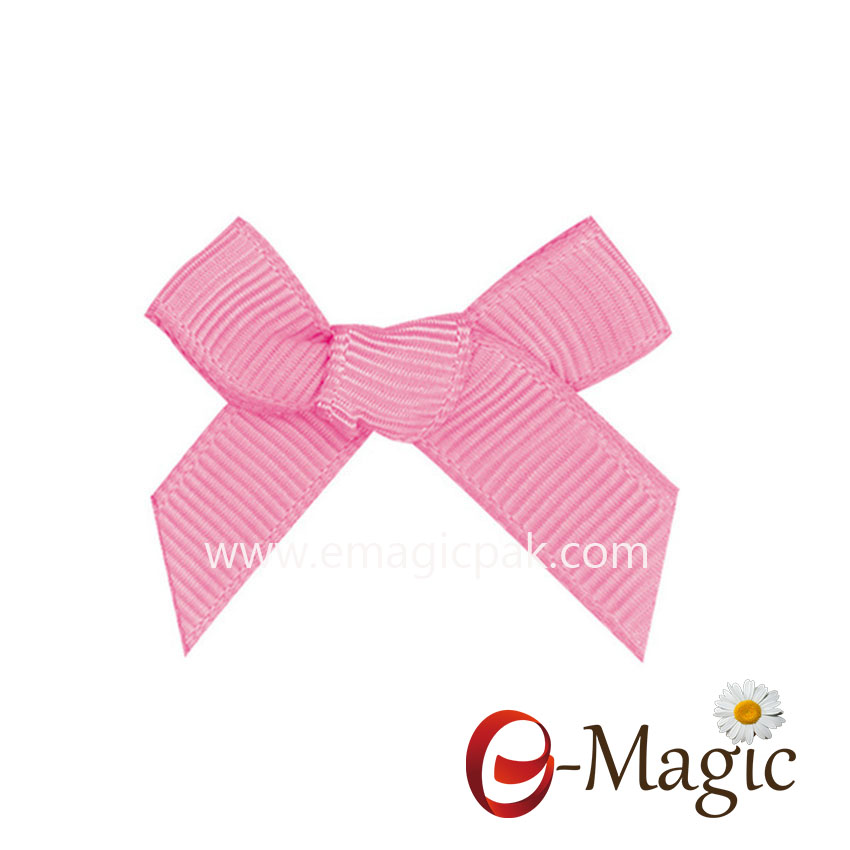 MRB-023  Wholesale high quality pre-made mini satin ribbon bow for bra decoration