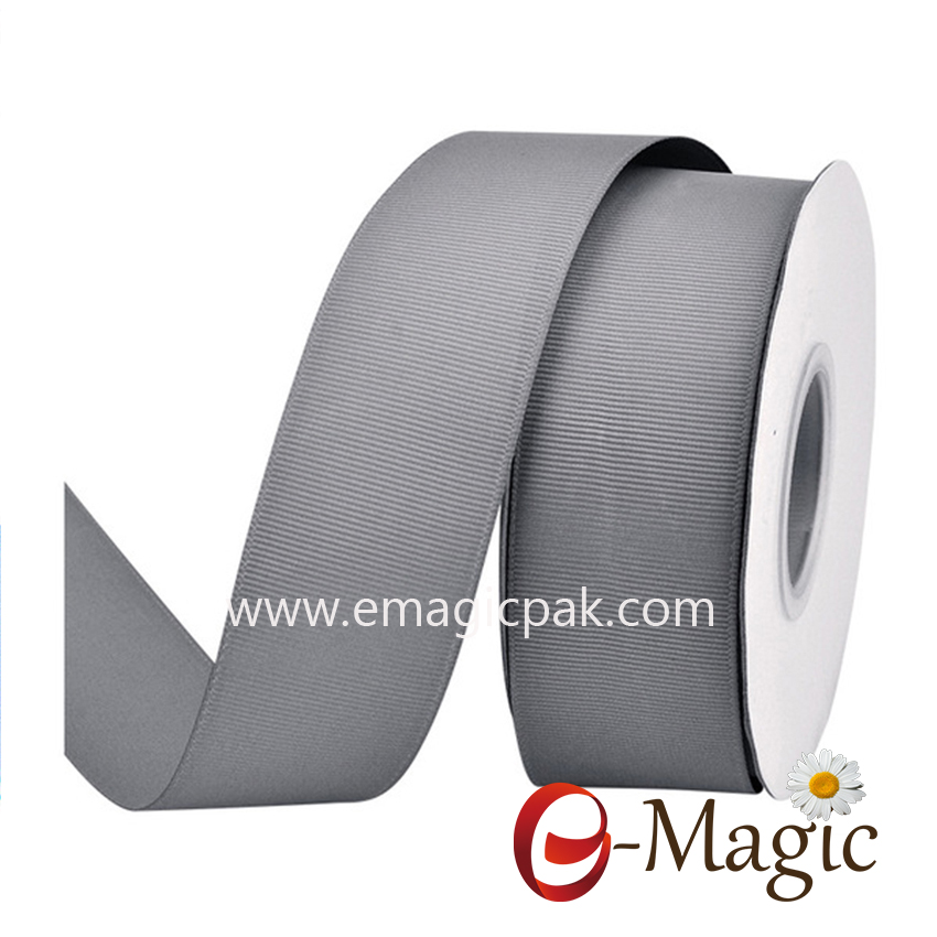 GR1-025 polyester solid Grosgrain Ribbons for package