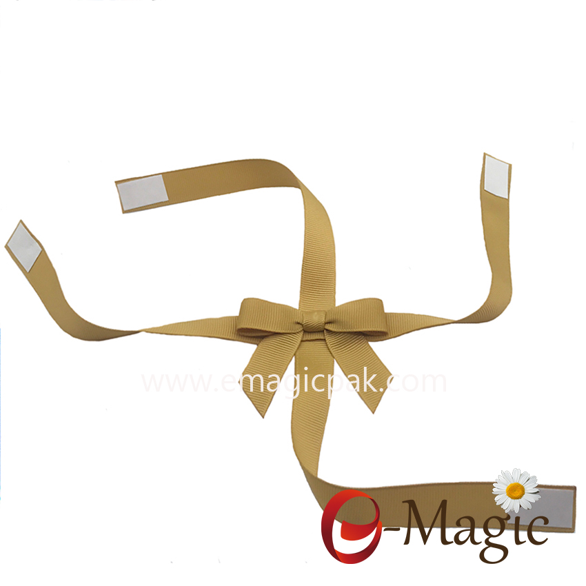 PB-078   16MM grosgrain ribbon cross packing bow for chocolate box decoration