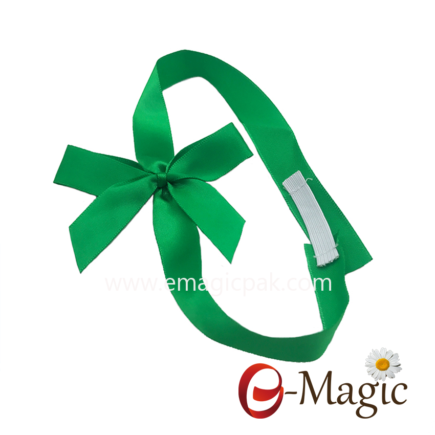 PB-074 Top quality the ribbon gift pack bows with custom band