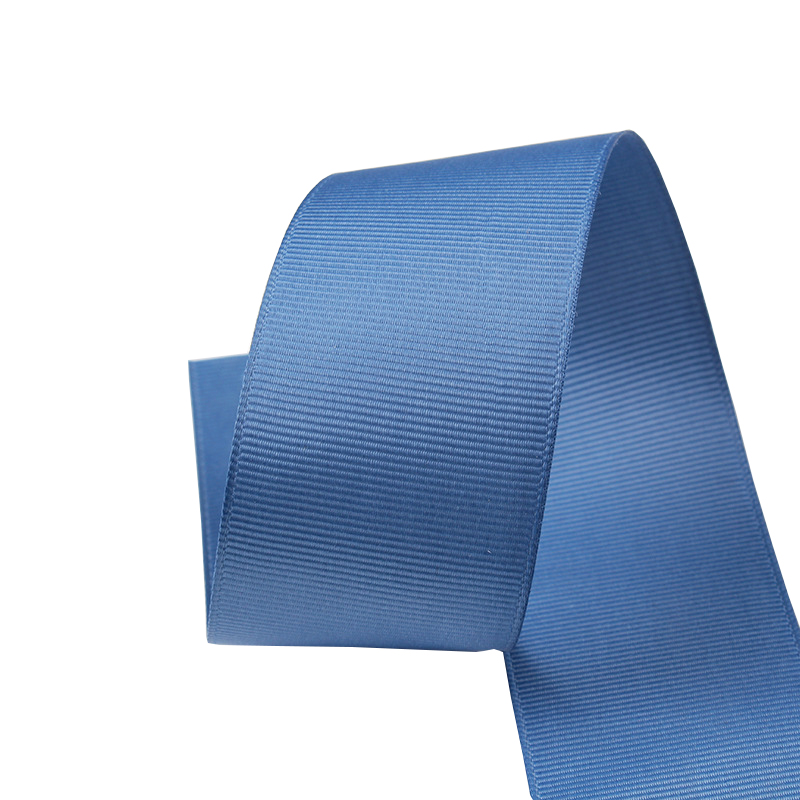 GR1-038  Factory manufacture solid color polyester grosgrain ribbon for gift packing