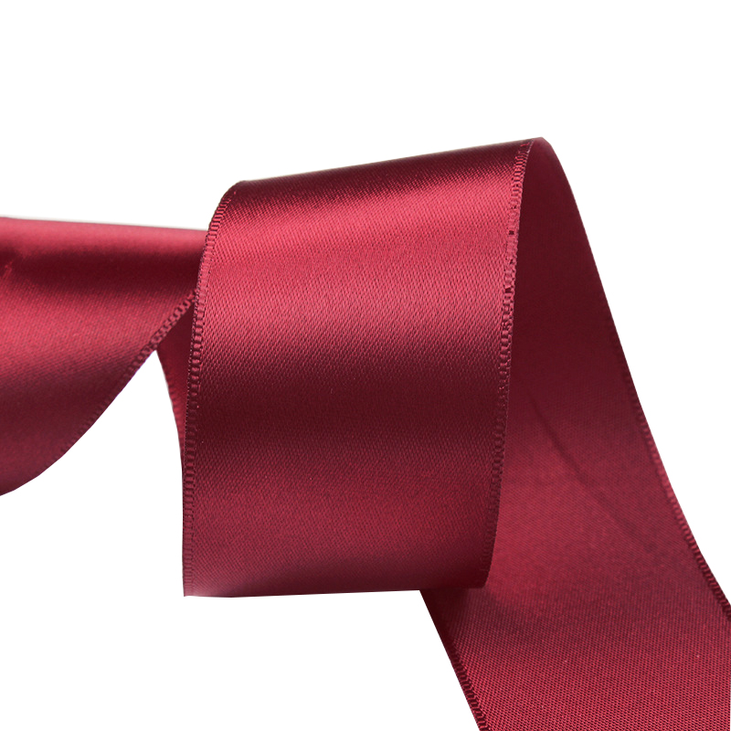 SR2-038  High quality christmas double sided 100% polyester satin ribbon
