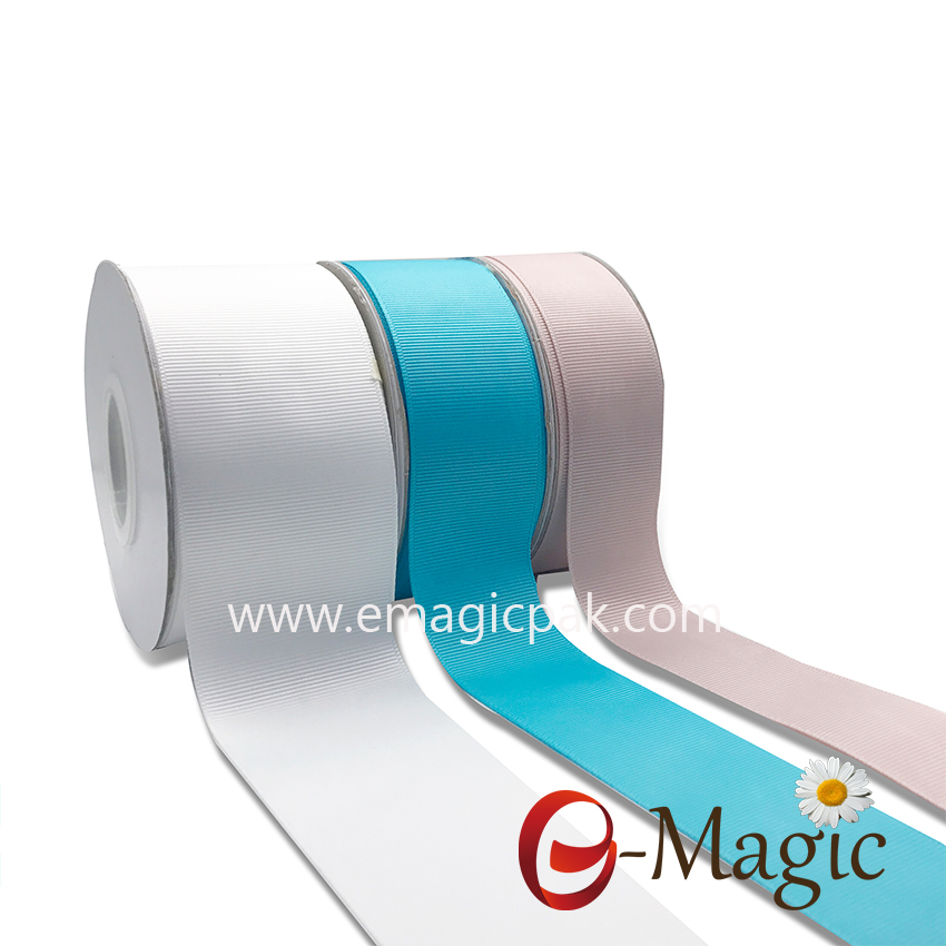 GR1-075   196 Solid Color Wholesale 75MM Grosgrain Ribbon