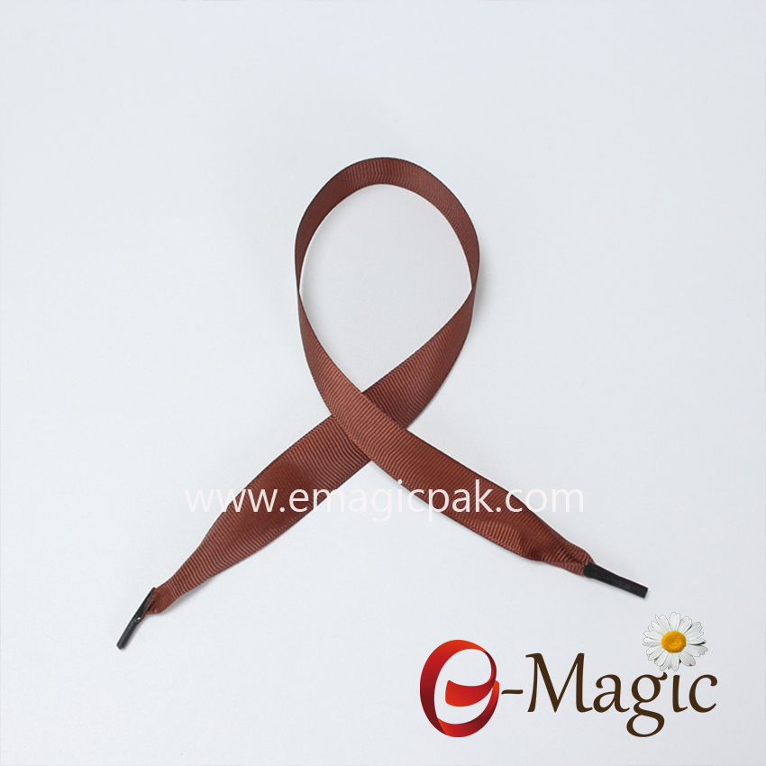 HR-005 Brown grosgrain Ribbon Handle Rope, Paper Bag Polyester grosgrain Ribbon Gift Boxes Handle Rope