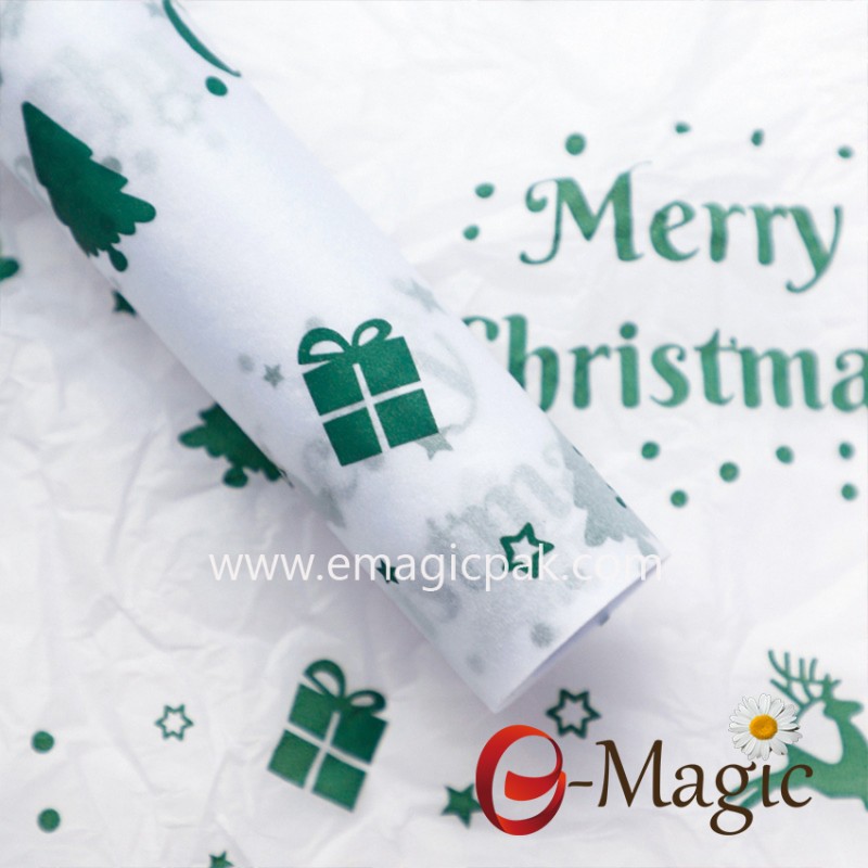 Custom Christmas Tissue Paper Gift Wrapping Paper Roll Custom LOGO Other Christmas Decorations Wrapping Paper